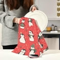 thumbnail image 6 of SKYSONIC Christmas Penguins Kitchen Dish Towel Set,Drying Kitchen Towels Tea Towels 1Pcs, 6 of 7
