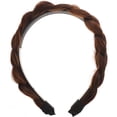 thumbnail image 1 of MasteelfCA Faux Cheveux Bandeau Tressé Grand Postiche pour Filles Femmes Bandeau Queue de Cheval, 1 of 7