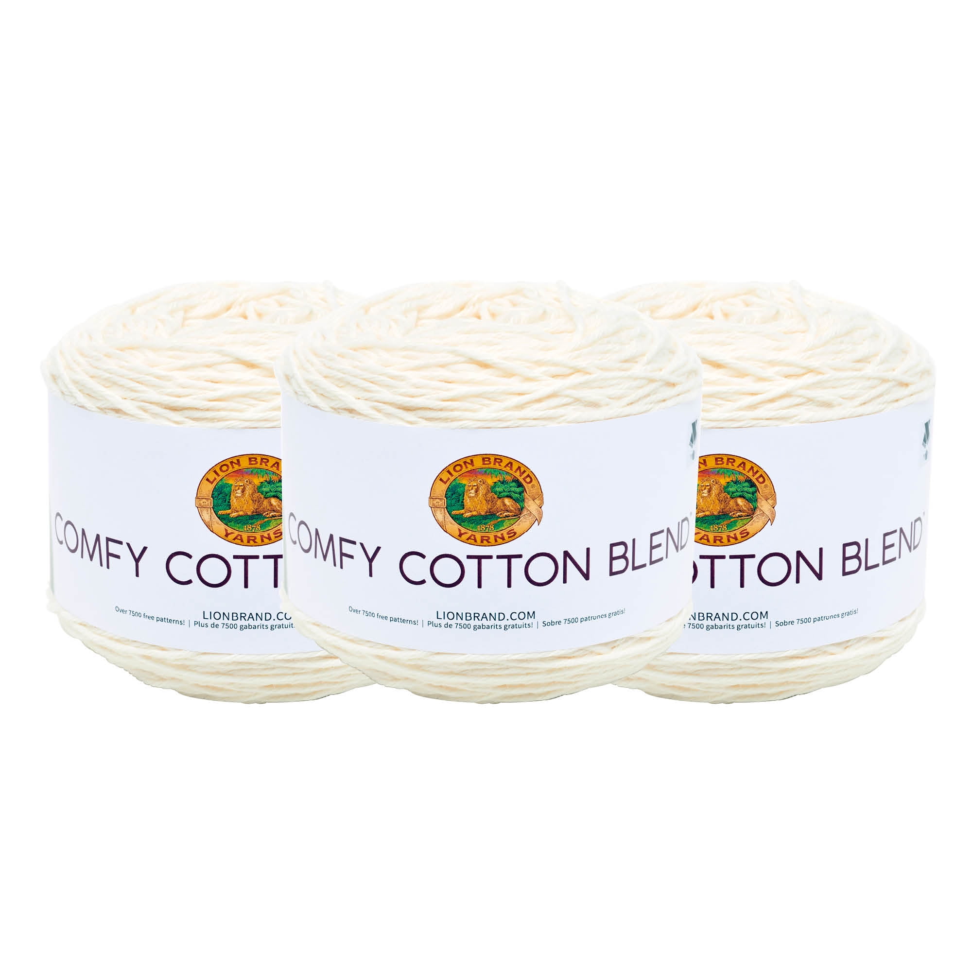 Lion Brand Comfy Cotton Blend Yarn Fireside 023032026817