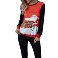 thumbnail image 1 of DYMADE Chandail de Noël Laid à Col Rond à Manches Longues pour Femmes, Blouse de Noël, 1 of 6