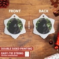 thumbnail image 3 of 3drose, Mountain Gorilla Baby, Rwanda-af35 Ksc0000 - Kevin Schafer, 3 inch Snowflake Porcelain Ornament, 3 of 7