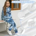 thumbnail image 6 of Uorisanigo 2Pcs Set Long Sleeve Pullover Hoodie and Jogger Sweatpants Casual Kids Boys Girls Fall Winter Forest Snow Wolf Sweatsuit Kids Youth Matching Set, 6 of 7
