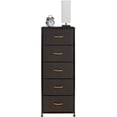 thumbnail image 3 of Sorbus Tour de Rangement pour Commode, Organisateur pour Garde-Robe, Grande Commode pour Chambre, Commode à Tiroirs pour Vêtements, Bureau à Domicile, Salon, Résidence Universitaire, Cadre en Acier, Dessus en Bois, Tissu, 5 Tiroirs, 3 of 10