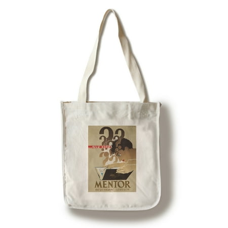 Mentor Bag - Mentor Vintage Poster (artist: Cassandre) Denmark c. 1949 (100% Cotton Tote Bag - Reusable)