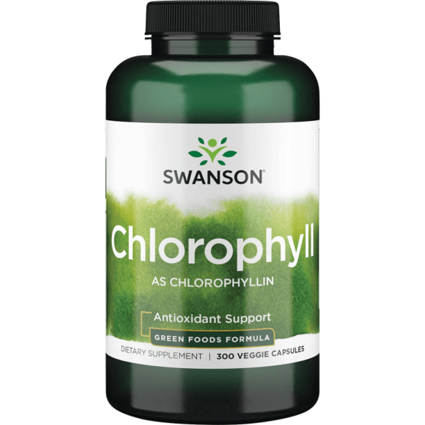 Swanson Chlorophyll 60 mg 300 Veggie Capsules.
