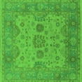 thumbnail image 1 of Ahgly Company Indoor Square Oriental Green Industrial Area Rugs, 7' Square, 1 of 4