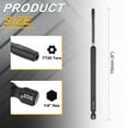 thumbnail image 2 of Uxcell 2pcs TT20 Torx Impact Screwdriver Bit 1/4" Hex Shank 6" Long Magnetic with Hole, 2 of 7