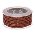 thumbnail image 1 of Unique Bargains Nylon Thread Twine Beading Cord 3mm Extra-Strong Braided Nylon Crafting String 4M/13 Feet, Saddle Brown, 1 of 7