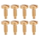 thumbnail image 1 of 8 tornillos para caja de reloj de acero inoxidable, resistentes al óxido, para reparación de relojes, color dorado, 1 of 5