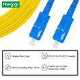 thumbnail image 2 of Fibergaga-Cable De Conexión De Fibra Óptica Os2 Sc A Sc De 10 M(33 Pies) Modo Simple Opción De Longitud: 0,5 M(1,6 Pies)-100 M(328 Pies) 9/125 M Cable De Conexión De Fibra Óptica De 2,0 Mm De Diámetro, 2 of 5