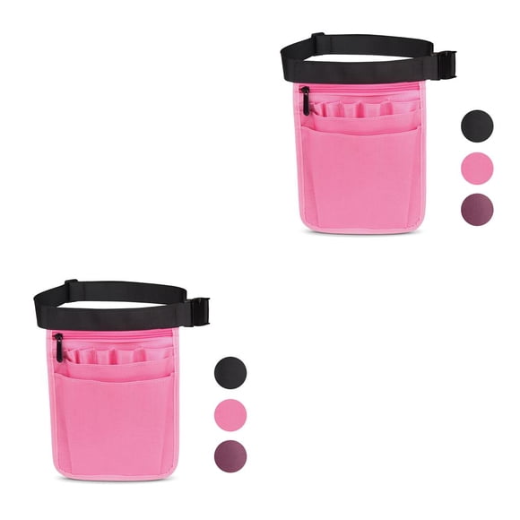 Bolsa de hombro portátil Speravity para almacenamiento de herramientas Riñonera 2piezas color rosado