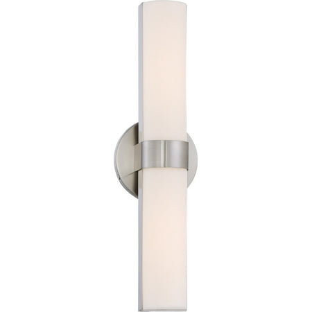 

Bathroom Vanity 2 Light With Brushed Nickel Finish LED Bulb Type 6 inch 20 Watts