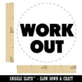 thumbnail image 2 of Work Out Bold Text Gym Exercise Self-Inking Rubber Stamp Ink Stamper - Black Ink - Mini 1/2 Inch, 2 of 7