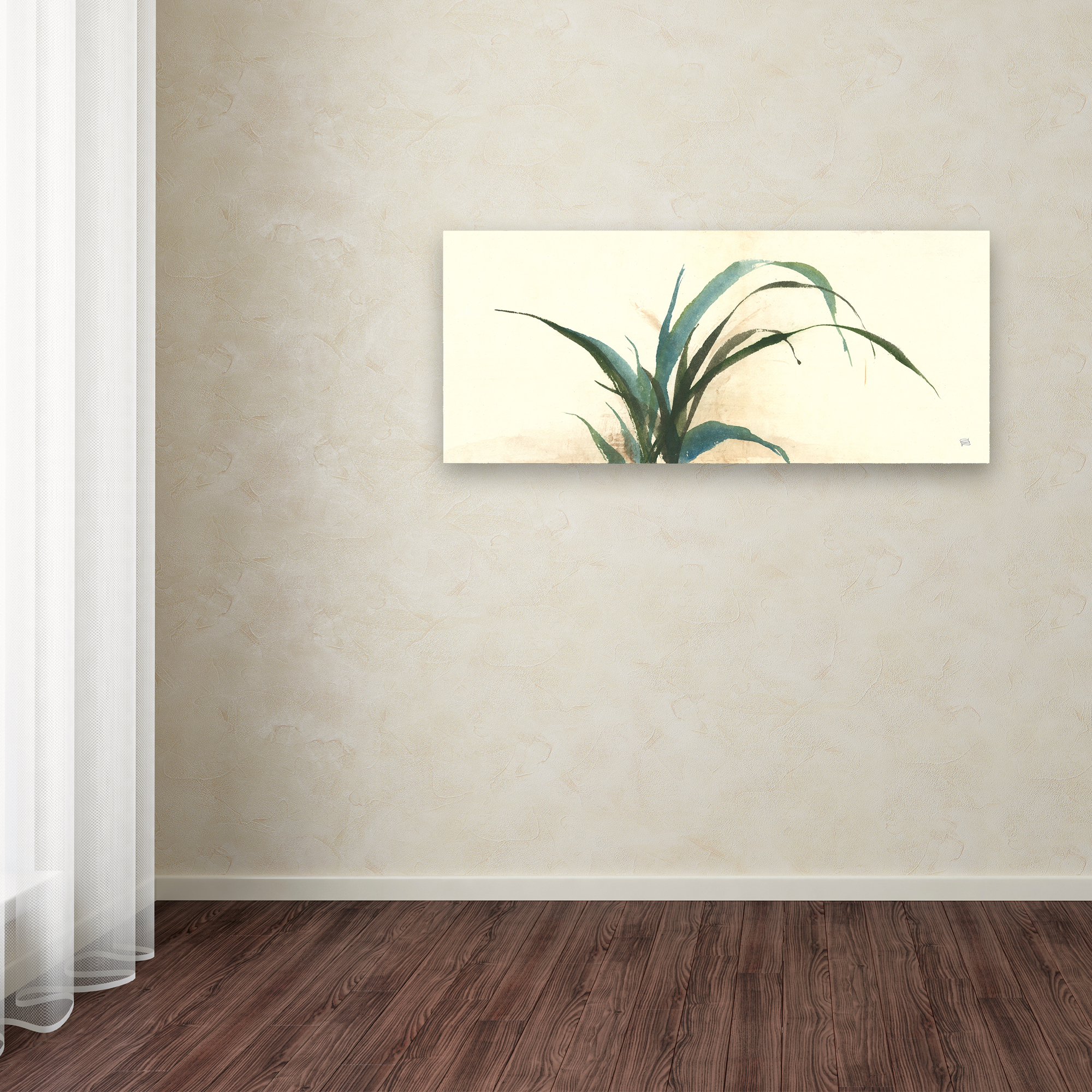 Trademark Fine Art 'Horizontal Grass I' Canvas Art by Chris Paschke
