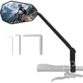 thumbnail image 1 of Large Bike Mirror [A Pair] Long Arm Aluminum Bicycle Rear View Mirror with Large HD Wide Angle °Adjustable Shockproof Bicycle Mirrors for Handlebar .mm Fit Bike EBike Sco, 1 of 7