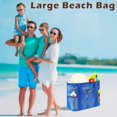 thumbnail image 2 of Mesh Beach Bag, Extra Large Beach Tote with Zipper Pocket Pool Bag for Cruise/Swim/Vacation Essentials, 2 of 7