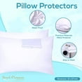 thumbnail image 2 of Elaine Karen Pillow Case Protector Waterproof Vinyl Zippered Pillowcases, 6 Pack, 2 of 4