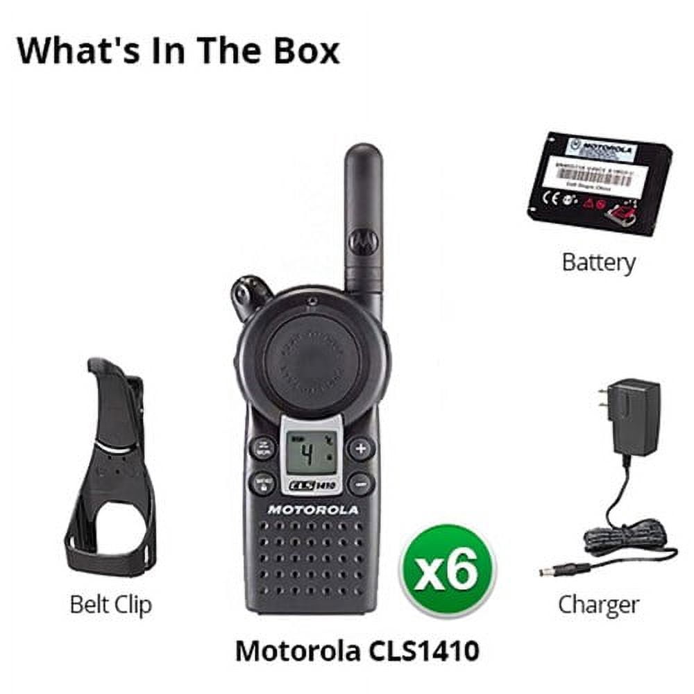 Motorola CLS1410 4-CH Military Grade with LCD Display Professional 2-Way Radio-6PK