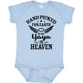 thumbnail image 3 of Inktastic Handpicked for Earth by My Yaya in Heaven with Angel Wings Boys or Girls Baby Bodysuit, 3 of 5