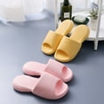 thumbnail image 3 of Bathroom Slippers Solid Color: Simple Thick Sole Household Sandals Shower Slides, 3 of 5