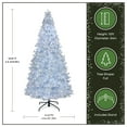 thumbnail image 4 of National Tree Company 10 ft Pre-Lit Crystal Pine Full Artificial Christmas Tree, 1,250 LED Lights, 3,098 Tips, Remote Control, 50+ Light Functions, Includes Stand, Silver, 4 of 8