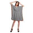 thumbnail image 2 of Moomaya Robe Courte de Caftan de Plage, Robe de Couverture Imprimée, Kaftan pour Femmes, Tenue de Plage, Couverture, 2 of 4