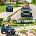 thumbnail image 5 of Ford F150 Raptor 24v 2 Seater Ride on Car for Kids, 4 Wheeler Electric Cars for Kids w/Remote Control, Toddler Ride on Toys w/ LED Lights, Bluetooth, Soft Start for Kids Girls Boys Ages 3-8, Blue, 5 of 10