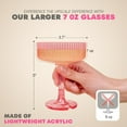 thumbnail image 3 of Champagne Tower - 7oz. Set of 20 Champagne Flutes Plastic - For Weddings & Parties - Plastic Coupe Glasses - Clear, 3 of 12