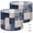 Color 4, variant on Drum Lampshades Set of 2 13"x13"x10" french farmhouse block Provence blue Light Shade for Table Lamps Floor Lamp Shades Replacement Assembly Required