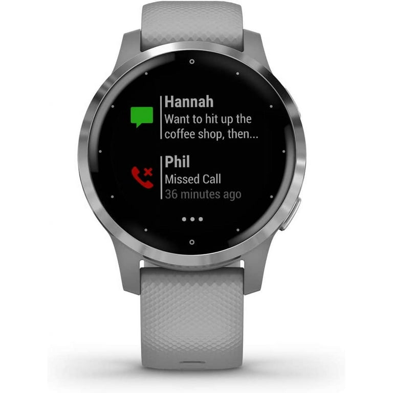 Buy Garmin vívoactive 4s Health & Fitness Smartwatch, Powder Grey & Silver  Online
