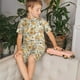 thumbnail image 4 of Balery Hippie Bee Honeycomb Conjunto de Pijama Infantil de Manga Corta con Estampado – Ropa de Dormir de Algodón Suave-X-Large, 4 of 6