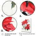 thumbnail image 3 of Designart "Monochrome Poinsettia Serenity I" Floral & Botanical Canvas Wall Art, 3 of 5