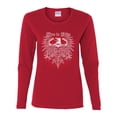 thumbnail image 2 of Wild Bobby, Live To Ride Motto Motorcylce Club Cars and Trucks Womens Graphic Long Sleeve T-Shirt, Red, 2XL, 2 of 3