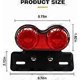 thumbnail image 2 of LED Motorcycle Tail Light Integrated Brake Light Turn Signal Driving Lights With License Plate Lamp Holder For Harley (Red Lens)-Versailles, 2 of 4