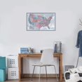 thumbnail image 5 of 3 Pack - World & USA Map Chart [Purple] + Antique Style USA Map (Laminated, 18" x 29"), 5 of 5