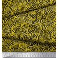 thumbnail image 2 of Soimoi Yellow Rayon Fabric Leopard & Wild Animal Skin Printed Craft Fabric by The Yard 56 Inch Wide, 2 of 3