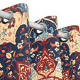 thumbnail image 3 of Pattern Mandala Retro Curtains Black Out 72 Inch Length Curtains for Sliding Glass Doors Bedroom Living Room 2 Pack, 3 of 6