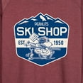 thumbnail image 3 of Peanuts - Ski Shop Lightweight French Terry Wide Neck Long Sleeve Graphic Shirt, 3 of 6