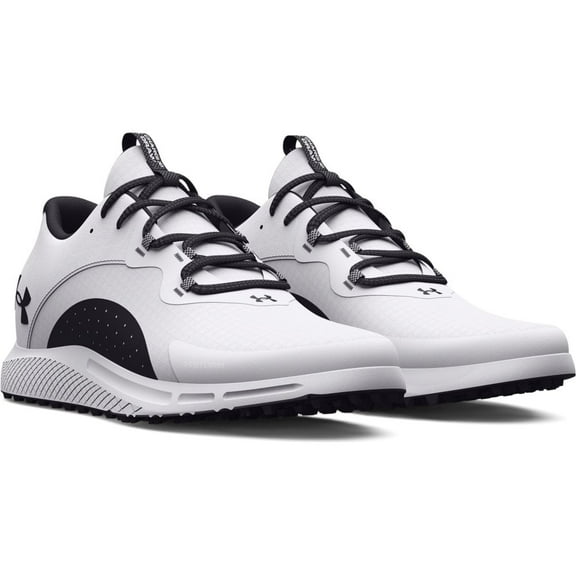Under Armour Men's Charged Draw 2 Sl Golf Shoes White/Black Medium 12