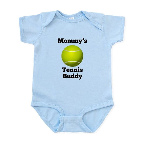 CafePress - Mommys Tennis Buddy Body Suit - Baby Light Bodysuit, Size Newborn - 24 Months