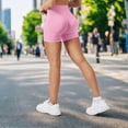 thumbnail image 5 of Women's High Waisted Yoga-Shorts High Elastic Seamless Fitness Pants Stylish Female Leggings, 5 of 5