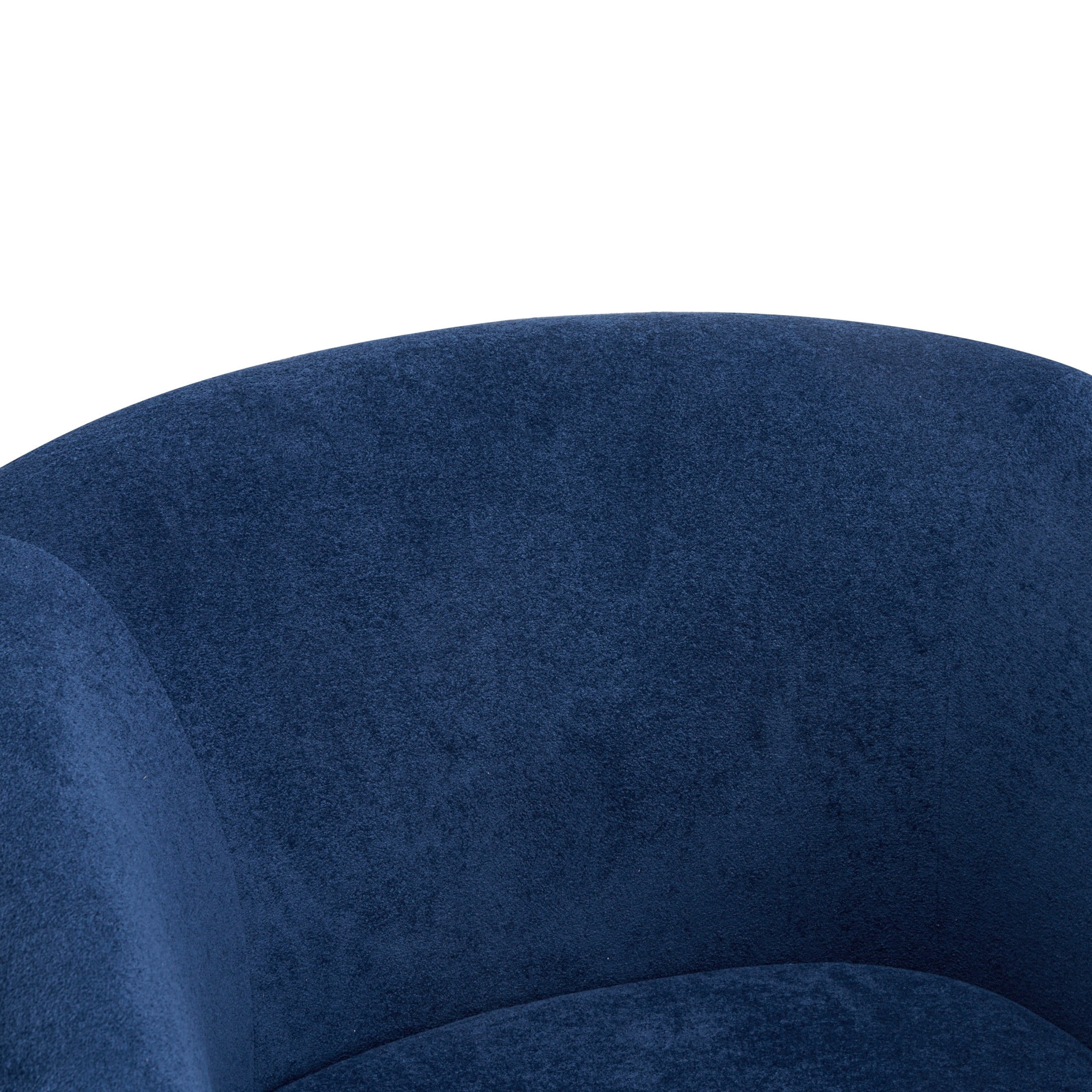 Christopher Knight Home 360° Swivel Barrel Chair with Velvet Upholstery and Wooden Base, Blue