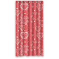 thumbnail image 1 of RYLABLUE Rideau de Douche Style Mignon Cœurs d'Amour Rose Tissu Polyester Imperméable 36x72 Pouces, 1 of 1