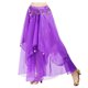 thumbnail image 1 of WILLBEST Vestidos Cortos Para Mujer, Falda De Gasa Para Danza Del Vientre | Falda De Media Falda Para Danza | Actuación Escénica | Ropa De Baile Fluida En Forma De A, 1 of 3