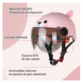 thumbnail image 2 of Casco Ajustable Infantil Lab.G Color Rosa Diseño de Oso, 2 of 5