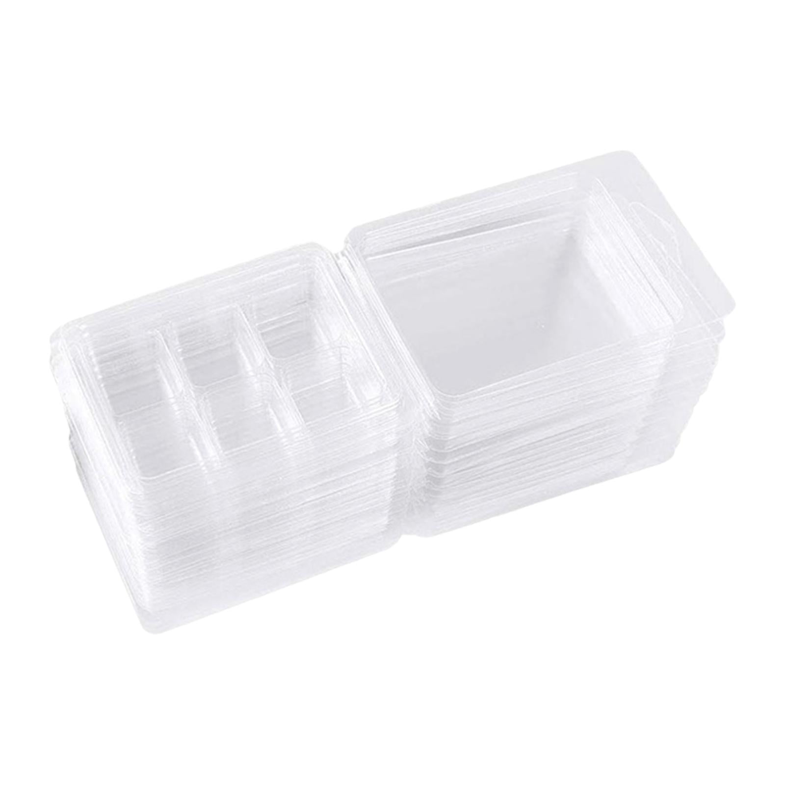 GUOOL 100Pcs Candles Melt Clamshells Molds Easy to Use Handmade Supplies Candle Making