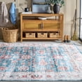 thumbnail image 2 of SAFAVIEH Martha Stewart Petrina Floral Machine Washable Area Rug, Green/Beige, 8' x 10', 2 of 11