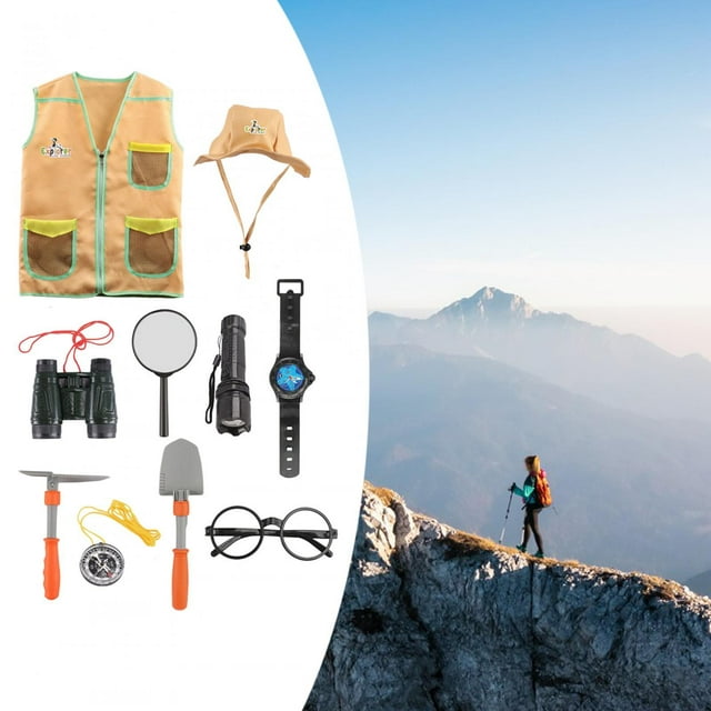 Conjuntos de aventuras al aire libre, conjunto de disfraces de explorador para niños, juguetes de aprendizaje de aventuras, conjuntos de exploradores,