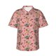 thumbnail image 1 of Balery Retro 70s 60s Hippie Flower Camisas hawaianas de manga corta para hombre, camisas playeras de corte holgado, camisas de vacaciones con botones,X-Large, 1 of 7