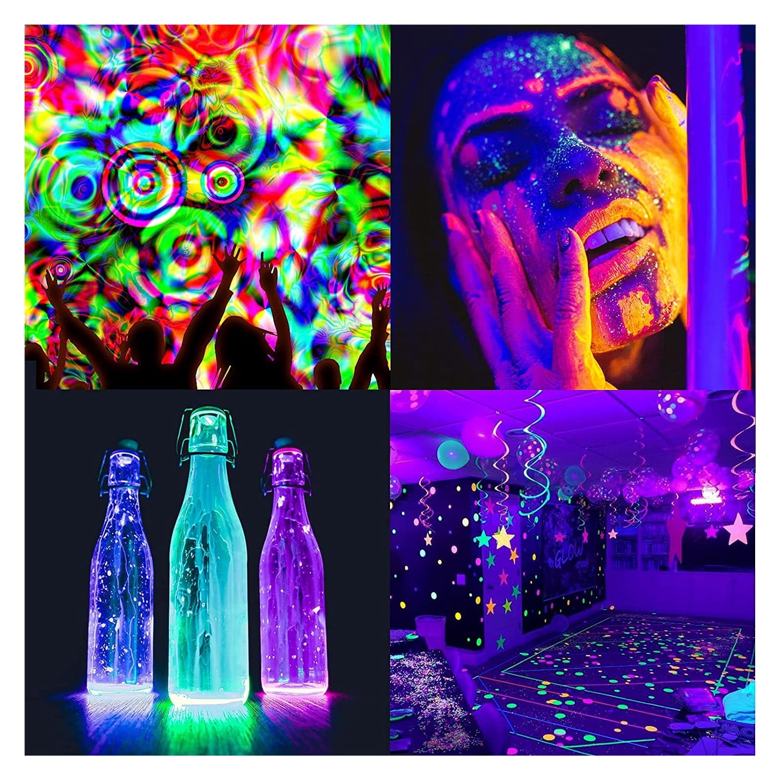 UV Black Light Tube USB Port LED Black Purple Light KTV Bar Dj For Fluorescen Glow Dark Party Stage Blacklight Birthday 10W